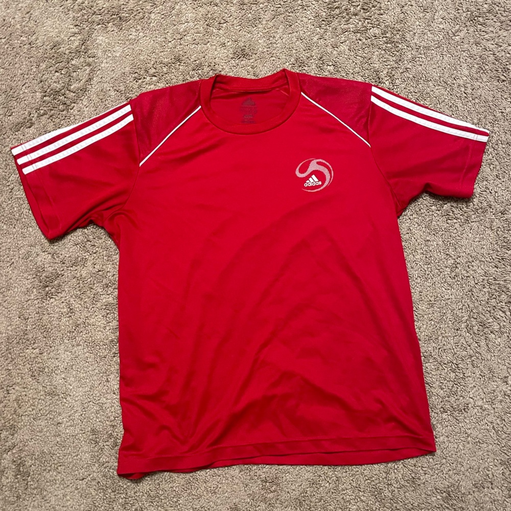 Adidas Soccer Shirt with Signature Stripes